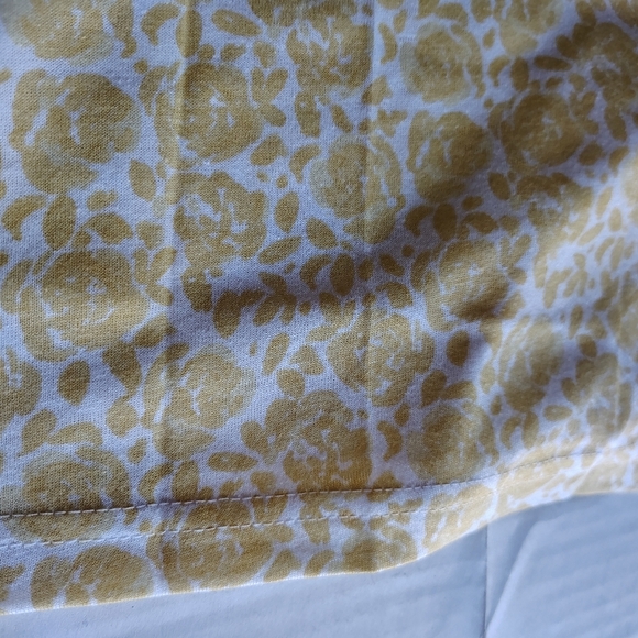 Cozee Corner Pajama Set Size 4X Short Sleeve Shirt & Shorts White Yellow - Picture 6 of 15